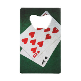 Blackjack 21 point - Ace, Ten Wallet Bottle Opener