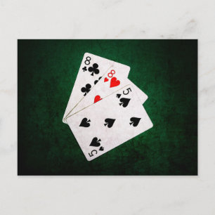 Blackjack 21 point - Eight, Eight, Five Postcard