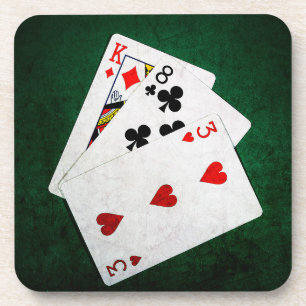 Blackjack 21 point - King, Eight, Three Coaster