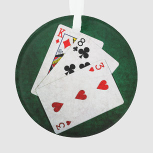 Blackjack 21 point - King, Eight, Three Ornament