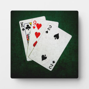 Blackjack 21 point - King, Nine, Two Plaque