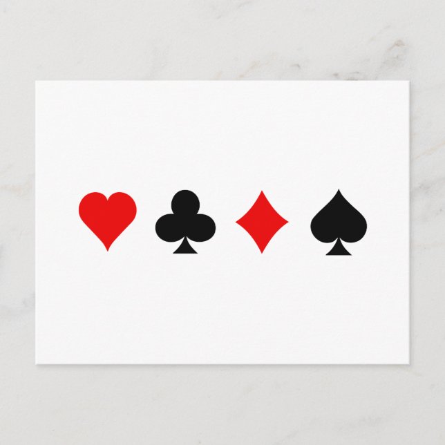 Blackjack / Poker Card Suits: Vector Art: (Front)