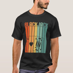 Blackjack Retro Vintage 70s Gambling Casino Blackj T-Shirt