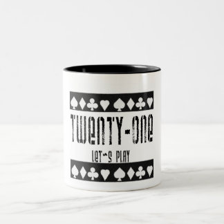 Blackjack Two-Tone Coffee Mug