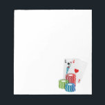 Blackjack with Poker Chips Notepad<br><div class="desc">Here at the *Las Vegas Icons* Store, you'll find designs including some of the most popular sights in Las Vegas, including the Las Vegas Welcome Sign, simulated Poker chips, dice and craps tables. ***** Blackjack with Poker Chips Notepad by #LasVegasIcons at #Zazzle #Gravityx9 * Two sizes options available * Add...</div>