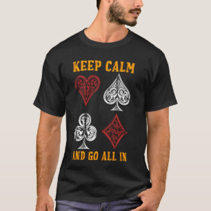 Blackjack Women KEEP CALM AND GO ALL Funny Blackja T-Shirt