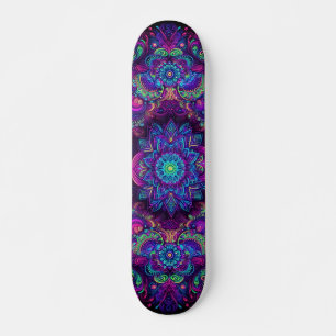 Blacklight Graffiti Pattern Skateboard