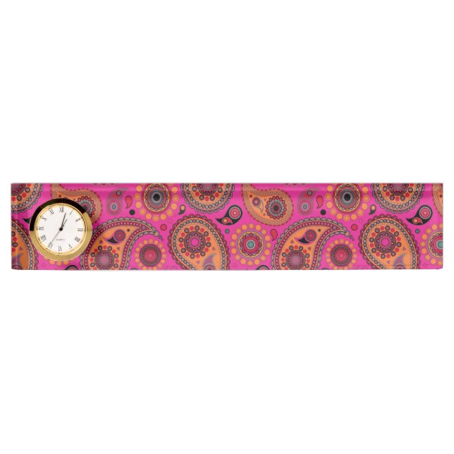 Blacklight Paisley Nameplate (Front)