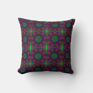 blacklight throw pillow