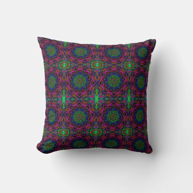 blacklight throw pillow (Front)