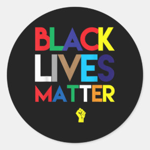 #blacklives  classic round sticker