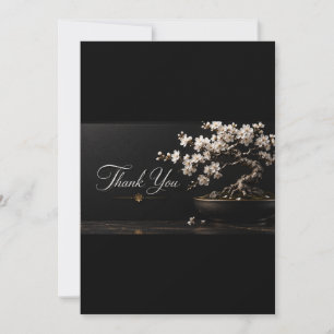 Blackmere & Co. Bonsai Thank You Card Zen Luxury