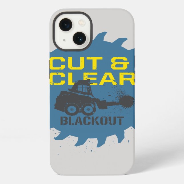 Blackout Cut & Clear iPhone Case (Back)
