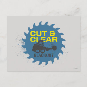 Blackout Cut & Clear Postcard