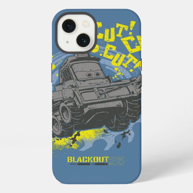 Blackout Cut! Cut! iPhone Case (Back)