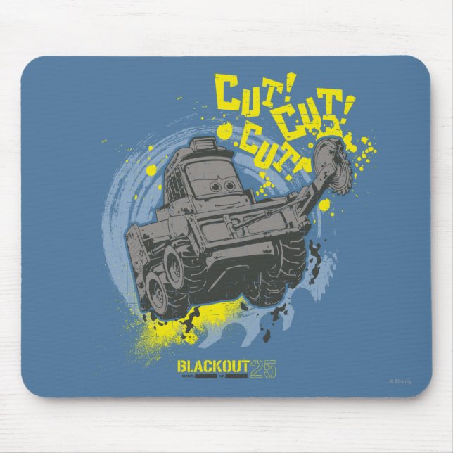 Blackout Cut! Cut! Mouse Pad (Front)