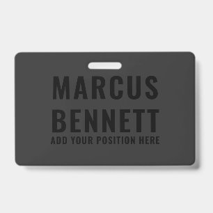 Blackout Modern Minimalist Identity Design Badge