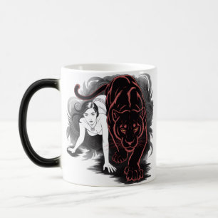 Blackpanther with women  magic mug
