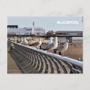 Blackpool Beach Postcard