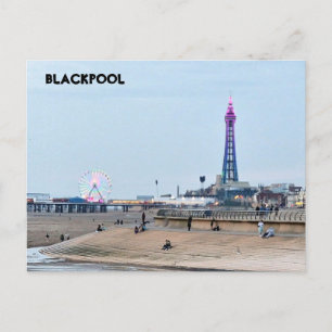 Blackpool Beach Postcard