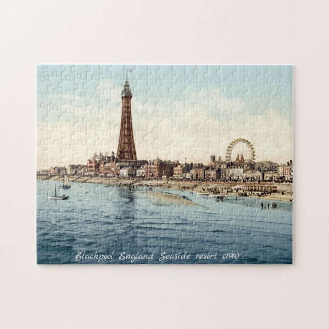 Blackpool England Seaside resort c1910 Jigsaw Puzzle (Horizontal)