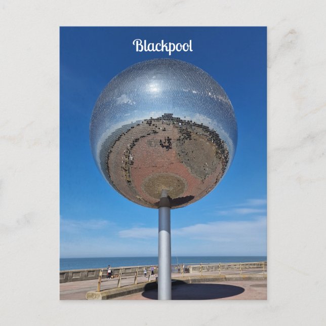 Blackpool Mirrorball Postcard (Front)
