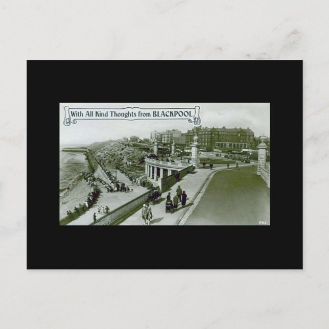 Blackpool, Old Postcard (Front)