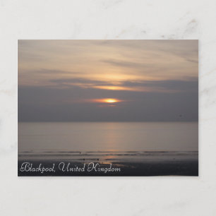 Blackpool Sunset Postcard