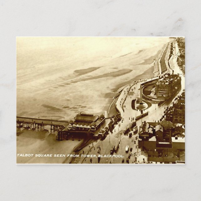 Blackpool, Talbot Square Postcard (Front)