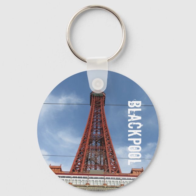 Blackpool Tower And Day Sky  Keychain (Front)