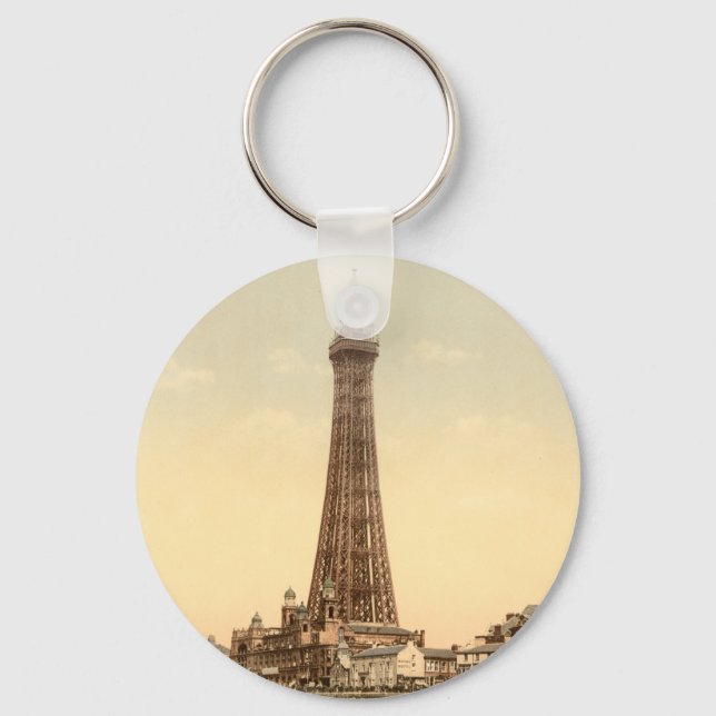 Blackpool Tower IV, Lancashire, England Keychain (Front)
