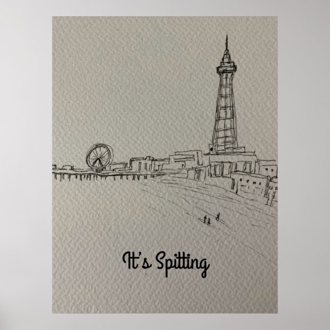 Blackpool Tower original art  Poster (Front)