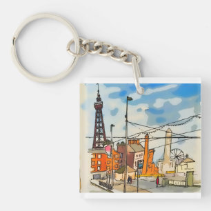 Blackpool Tower Seaside Keychain