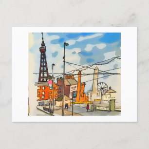 Blackpool Tower Seaside Postcard