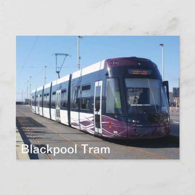 Blackpool Tram Postcard (Front)