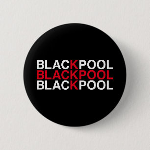 BLACKPOOL Union Jack Flag 2 Inch Round Button