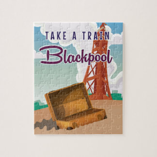 Blackpool vintage travel poster jigsaw puzzle
