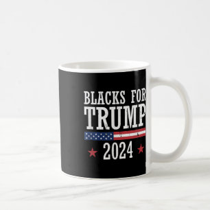 Blacks For Trump 2024 Presidential Election Coffee Mug
