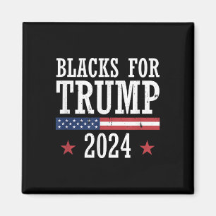 Blacks For Trump 2024 Presidential Election Magnet