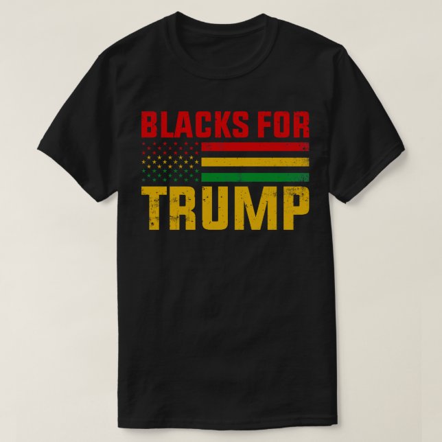 Blacks For Trump T-Shirt (Design Front)