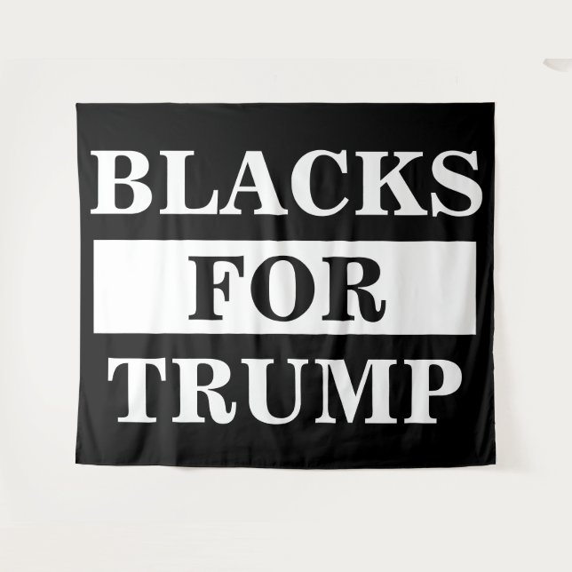 Blacks For Trump Tapestry (Front (Horizontal))