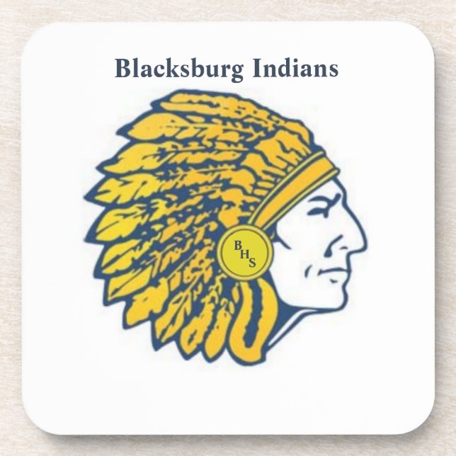 Blacksburg Indians, Blacksburg High School,VA.  Coaster (Front)