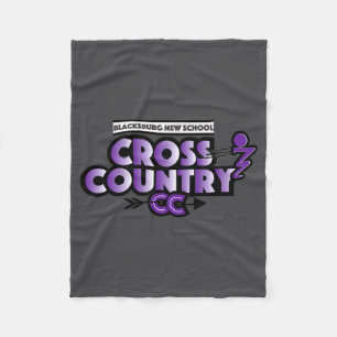 Blacksburg New School Cc Running Club Long Sleeve Fleece Blanket
