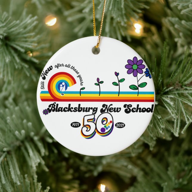 Blacksburg New School Celebrates 50th Ornament (Tree)