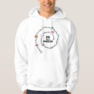 Blacksburg New School Colour Spiral Hoodie - Adult