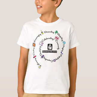 Blacksburg New School Colour Spiral T-shirt - Yout