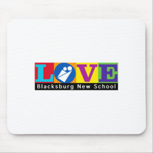 Blacksburg New School Merch Adult Slim Cut  Mouse Pad
