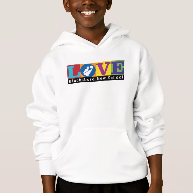 Blacksburg New School Merch Youth Sweatshirt (Front)
