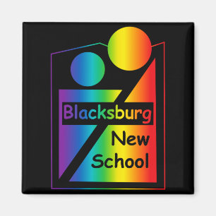 Blacksburg New School Retro Design _1  Magnet