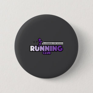 Blacksburg New School Running Club  2 Inch Round Button